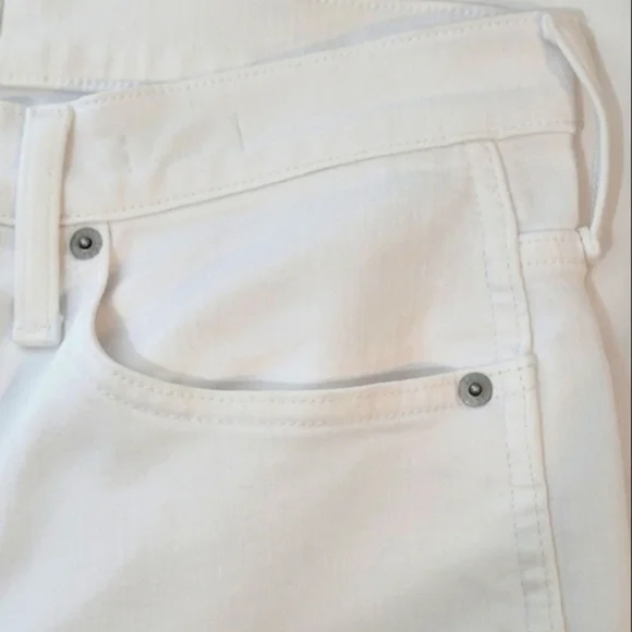J. Crew White Vintage Straight Cropped Jeans - Size 30 - Picture 6 of 15